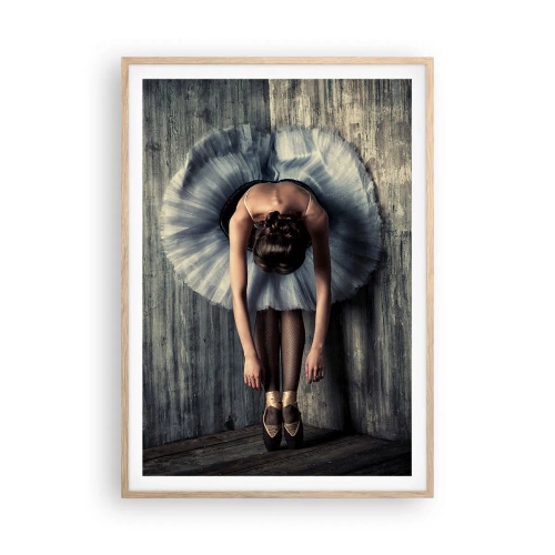 Plagát v ráme zo svetlého duba - Keď dohrá hudba - 70x100 cm