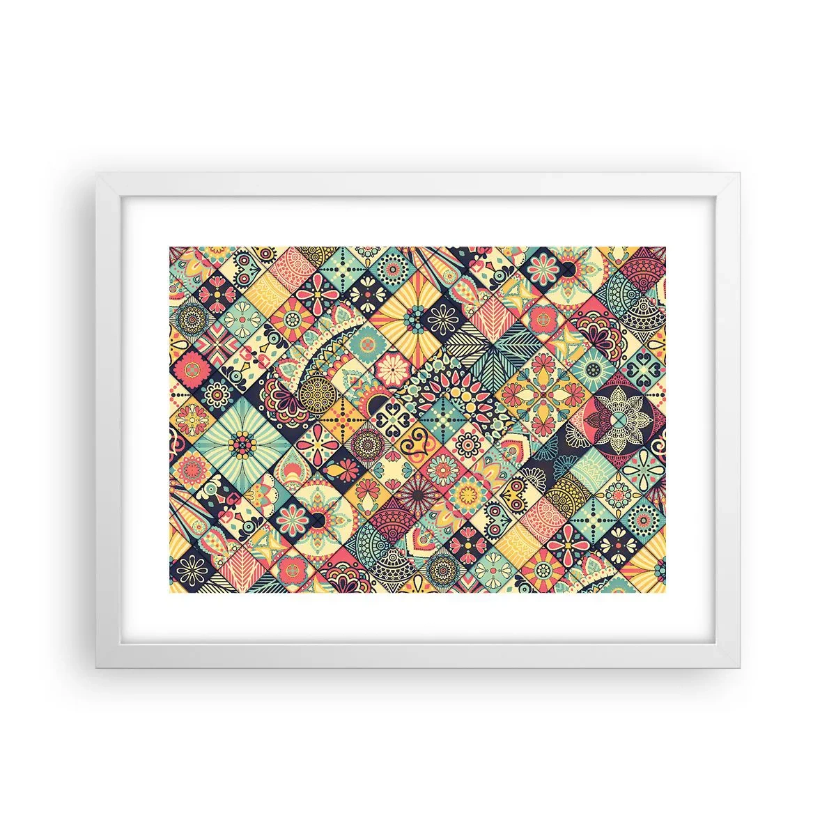 Plagát v bielom ráme - Marocká vízia - 40x30 cm