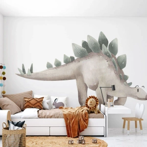 Fototapeta Premium Sand - Váš priateľ - Dinosaurus, Detský, Stegosaurus - 100x70 cm