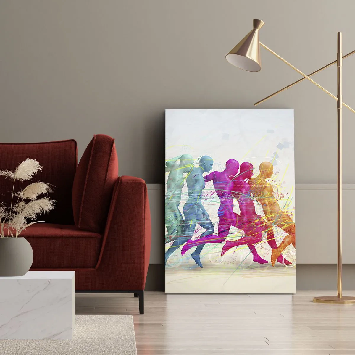 Obraz na plátne - Harmónia pohybu - 50x70 cm