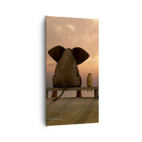 Obraz na plátne - Je skvelé spolu mlčať - 65x120 cm