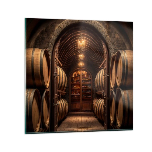 Obraz na skle - Nádherná pivnica - 60x60 cm