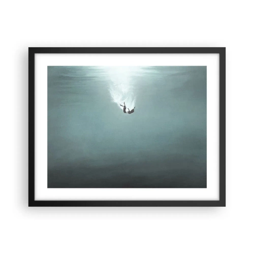 Plagát v čiernom ráme - V objatí oceánu - 50x40 cm