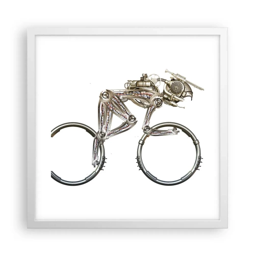 Plagát v bielom ráme - Úžasný stroj - 40x40 cm