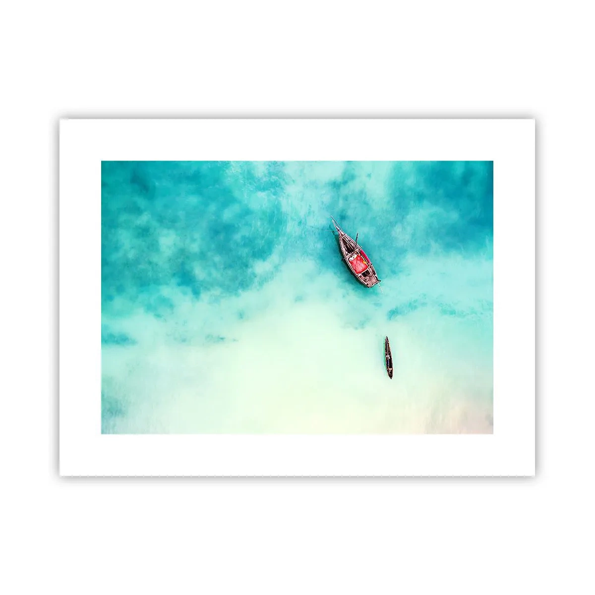 Plagát - Pretože na plážach Zanzibaru, keď je prebytok vody… - 40x30 cm