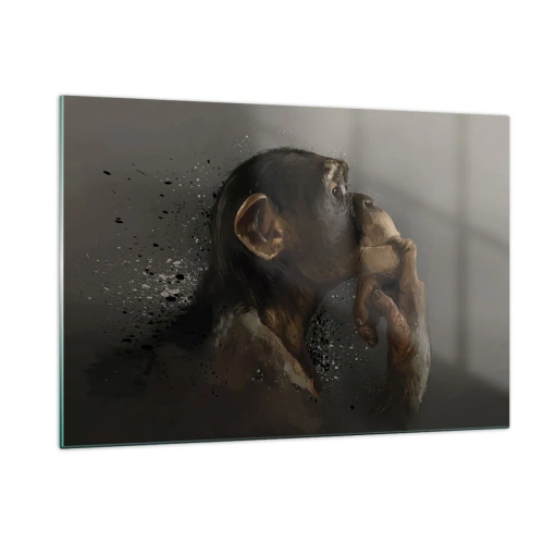 Obraz na skle - Určite mysliteľ - 120x80 cm