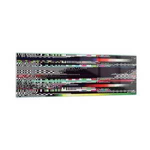 Obraz na skle - Kontrolný obraz skutočnosti - 160x50 cm