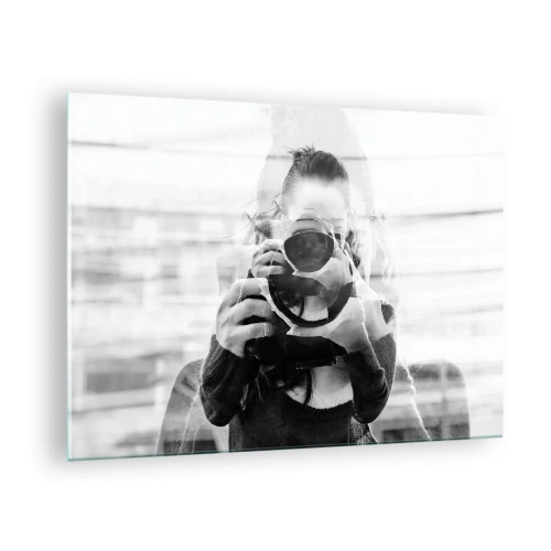 Obraz na skle - Tvorca a jeho materiál - 70x50cm - Tvorca a materiál - Moderná nástenná dekorácia do obývacej izby a spálne ARTTOR