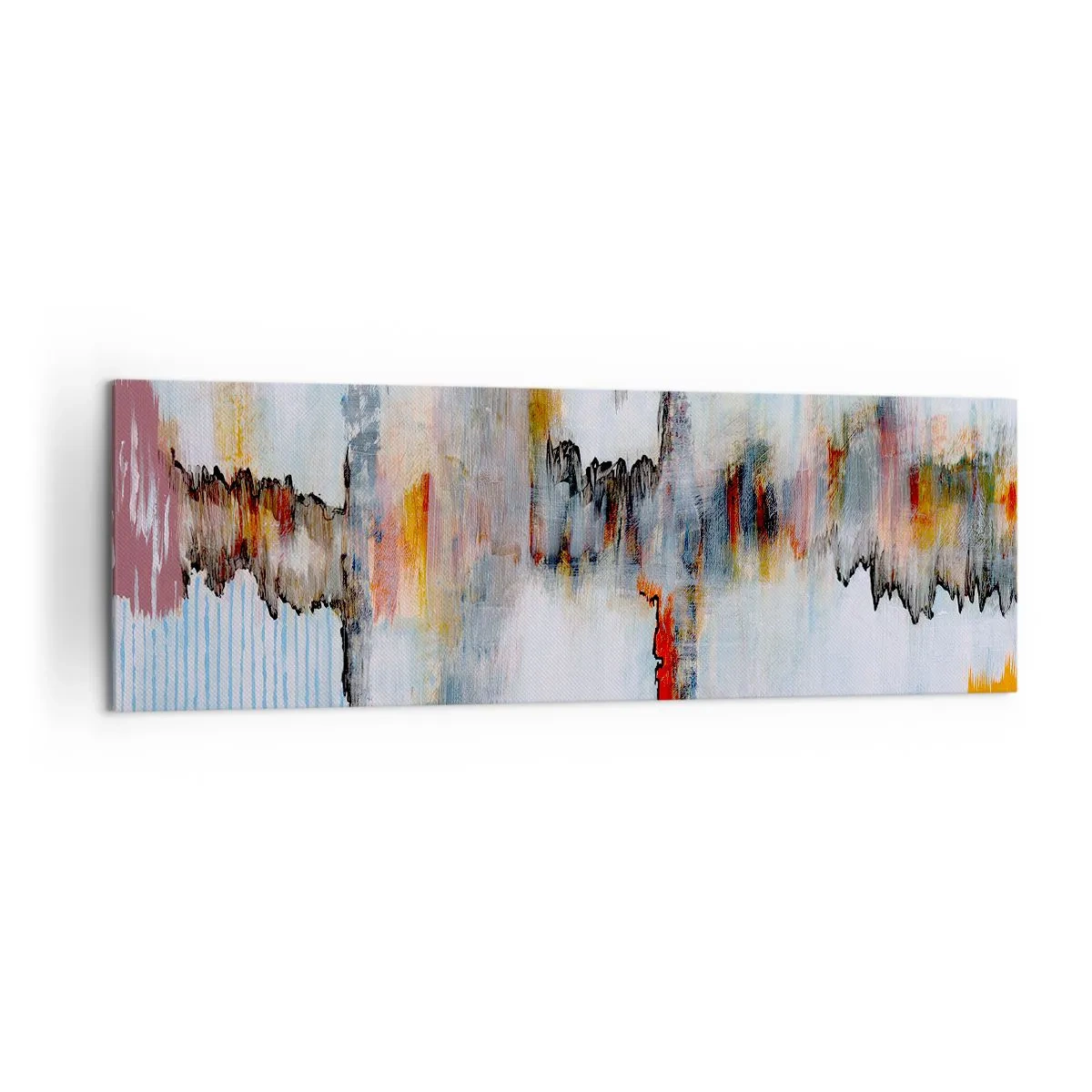 Obraz na plátne - Paličkou po vode - 160x50 cm