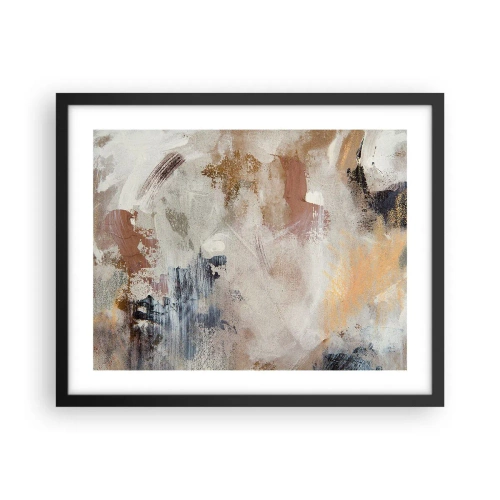 Plagát v čiernom ráme - Hmlistá abstrakcia - 50x40 cm