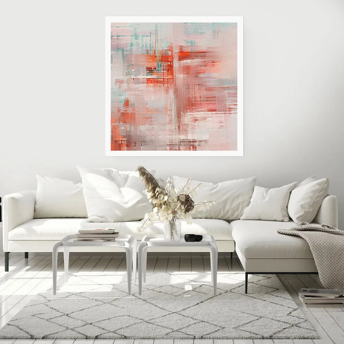 Plagát - Zahmlené. Ale ružové - 60x60 cm