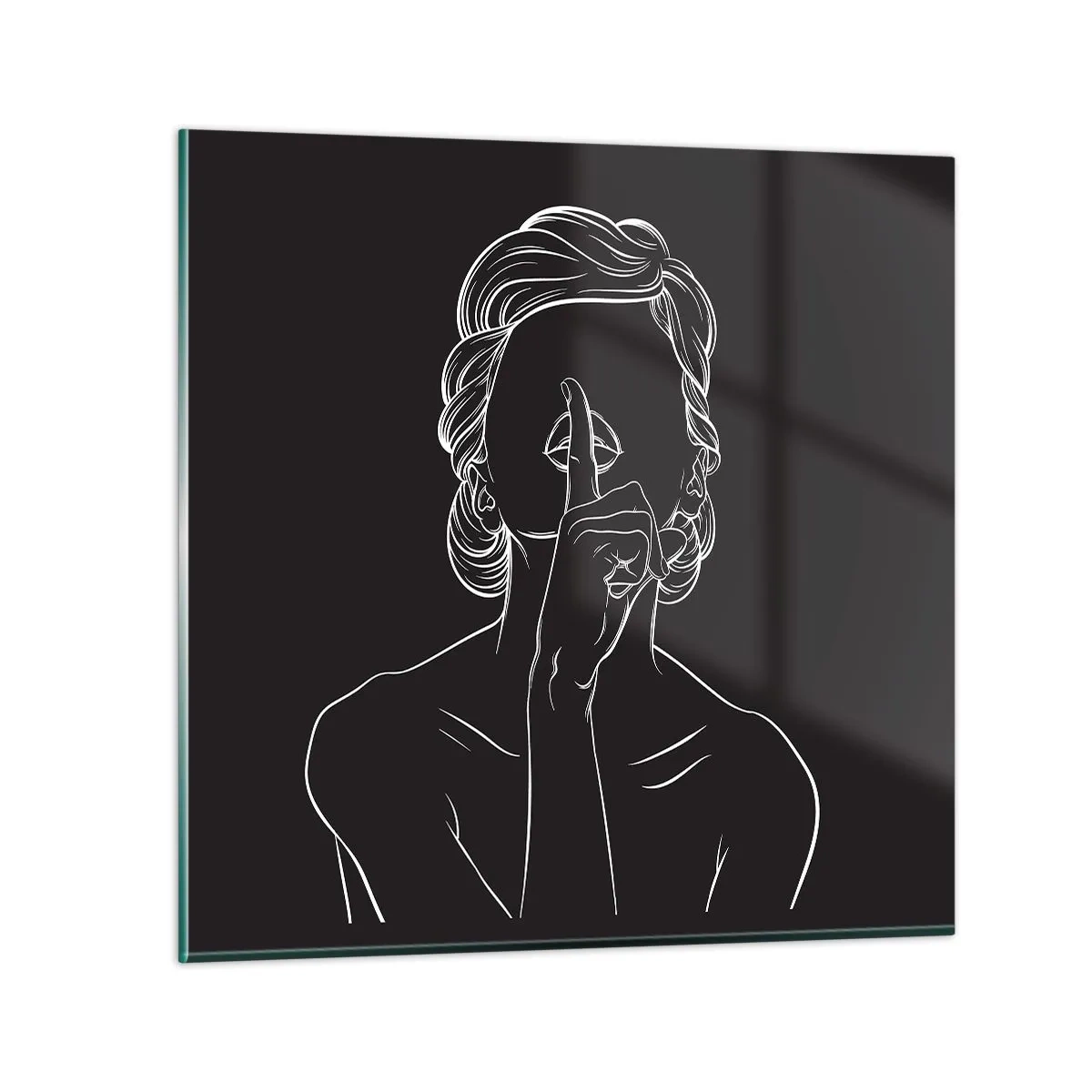 Obraz na skle - Krása rozkvitá v tichu - 60x60 cm