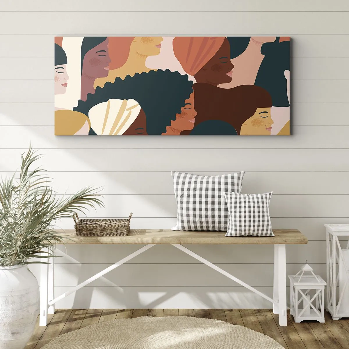 Obraz na plátne - Iba ženskosť - 160x50 cm