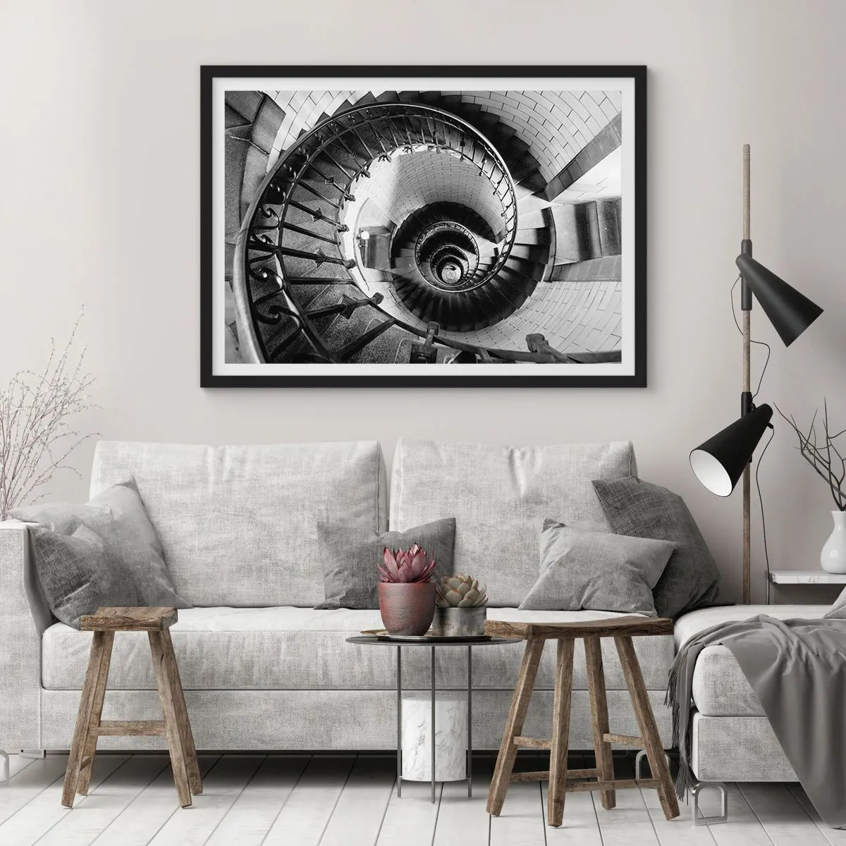 Plagát v čiernom ráme - Len vyššie a vyššie - 70x50 cm