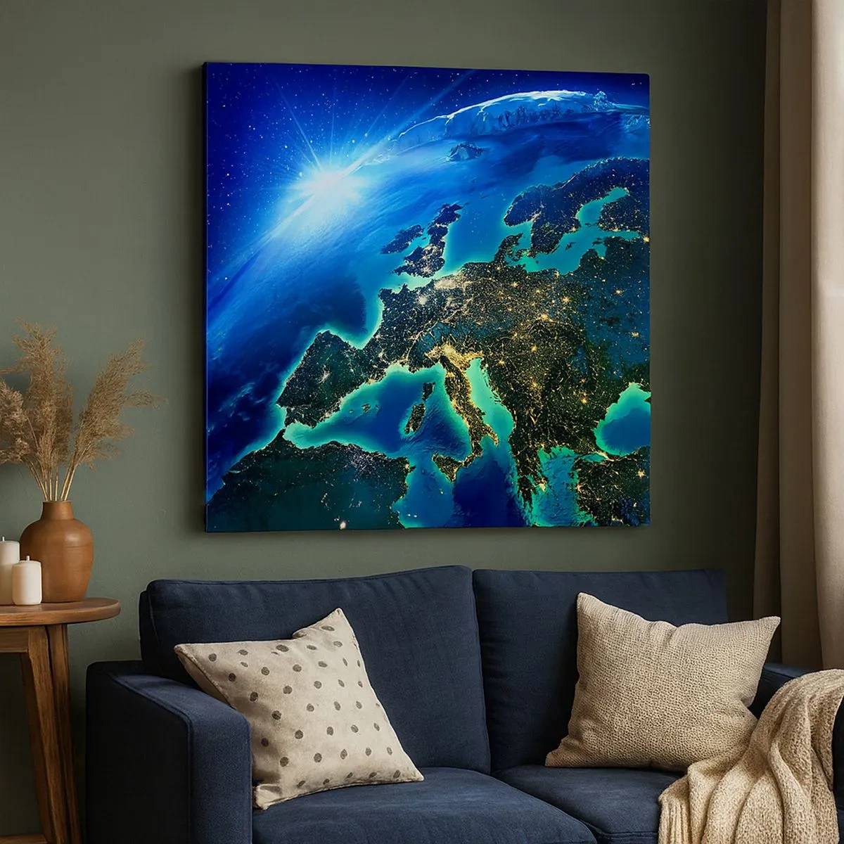 Obraz na plátne - Iskrivá Európa - 30x30 cm