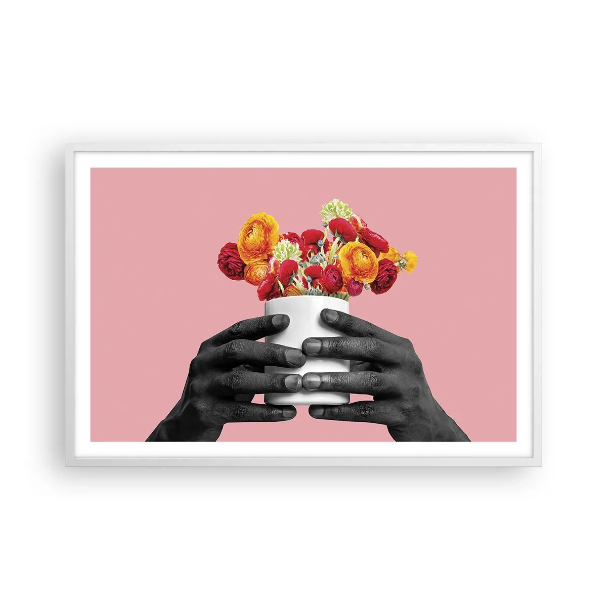 Plagát v bielom ráme - Apoteóza života - 91x61 cm