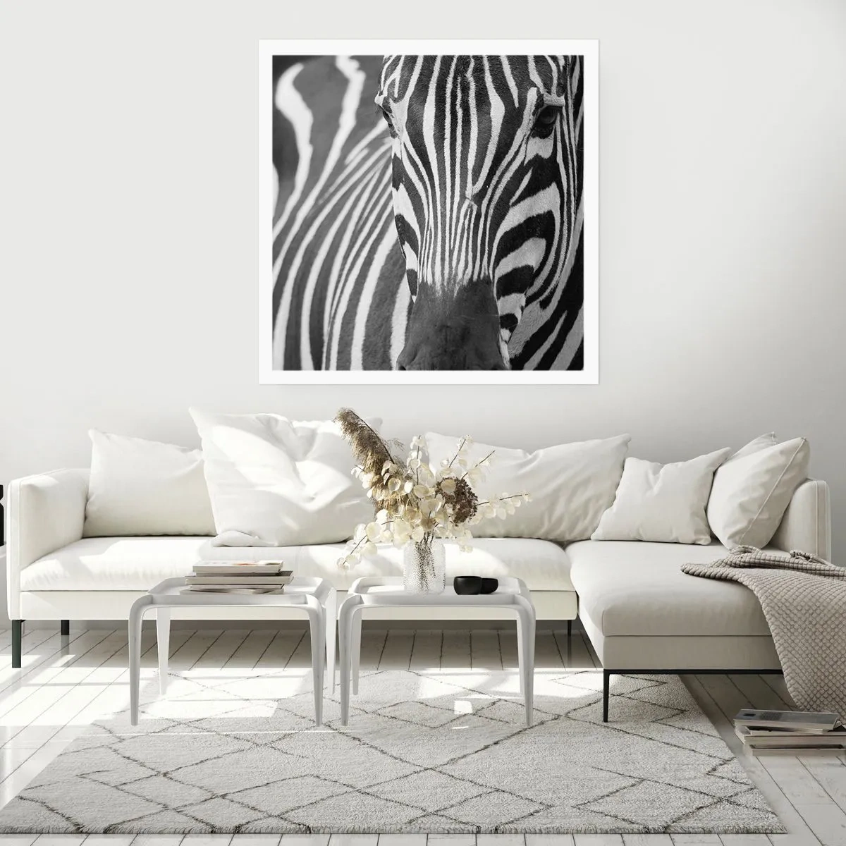 Plagát - Svet je čierno-biely - 40x40 cm