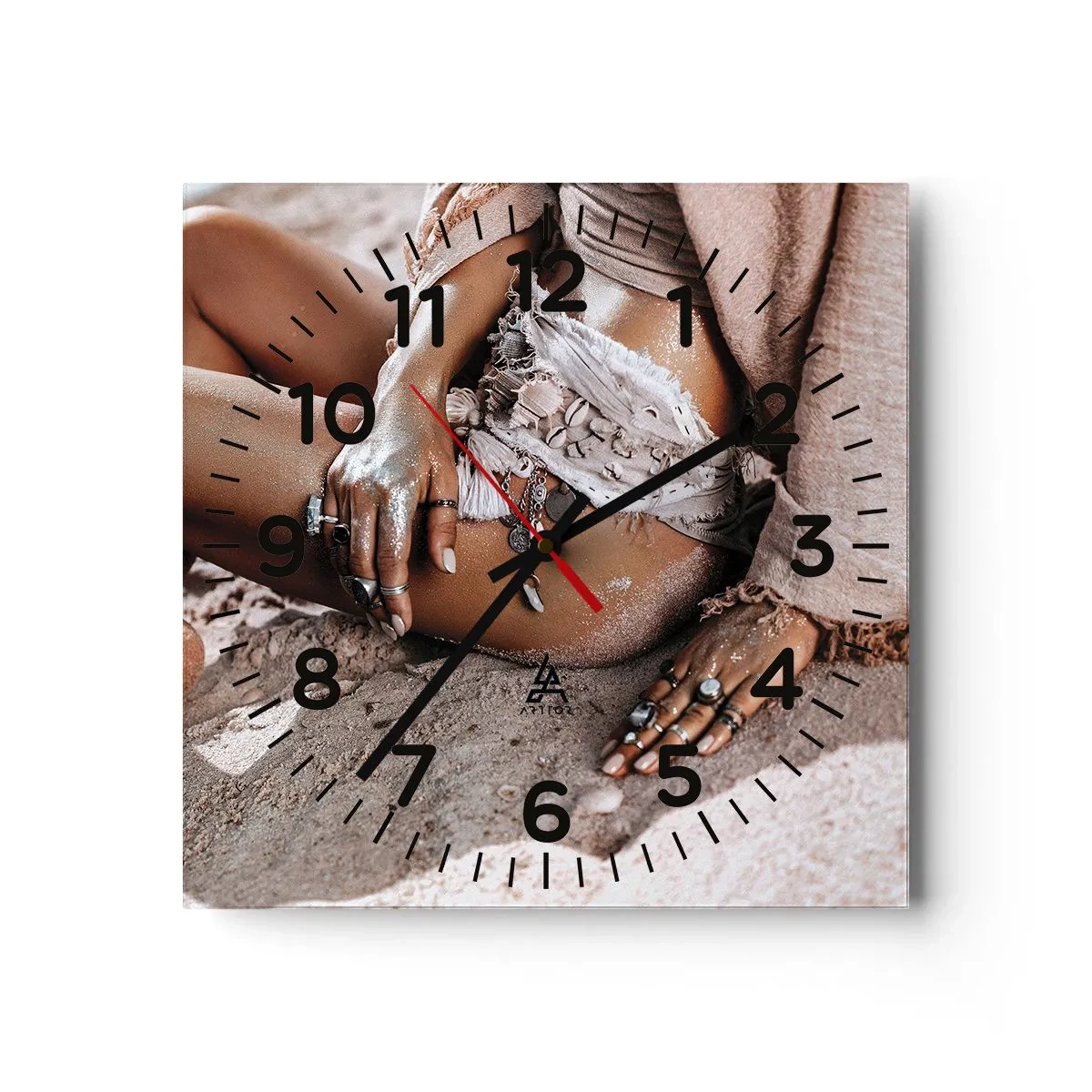 Nástenné hodiny - Vyplavená na breh? - 40x40 cm