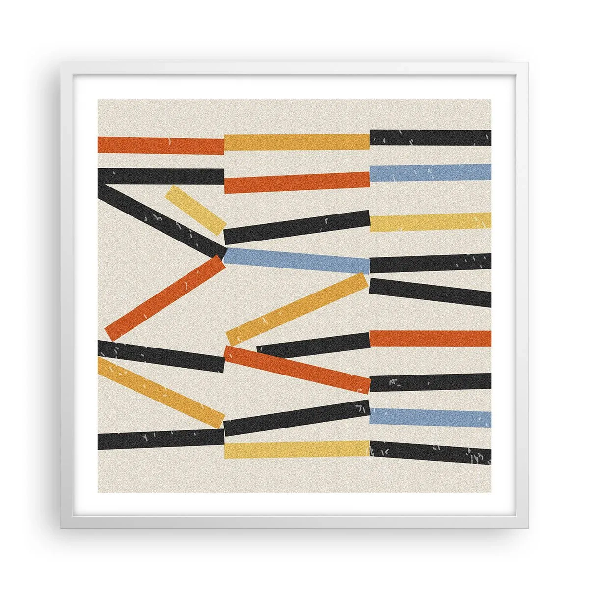 Plagát v bielom ráme - Kompozícia na úrovni - 60x60 cm