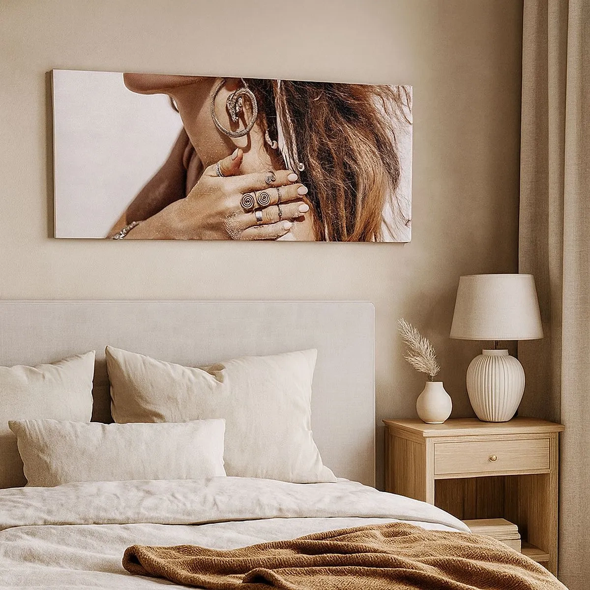 Obraz na plátne - Kráľovná divokej pláže - 100x40 cm