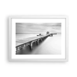 Plagát v bielom ráme - Ďaleko od nás - 40x30 cm