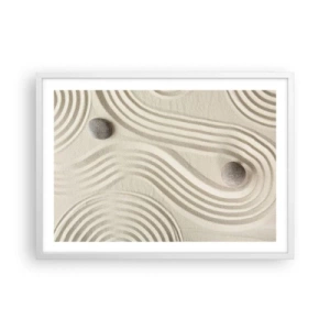 Plagát v bielom ráme - Dotyk tepla - 70x50 cm