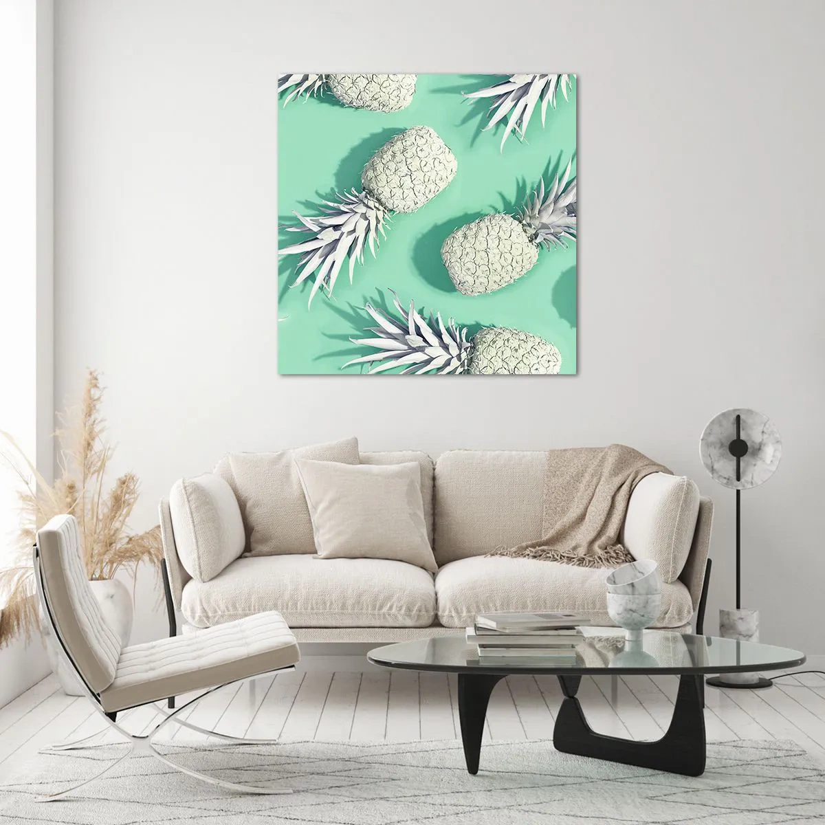Obraz na skle - skvele ladia s mätou - 60x60 cm