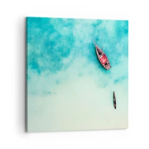 Obraz na plátne - Pretože na plážach Zanzibaru, keď je prebytok vody… - 60x60 cm