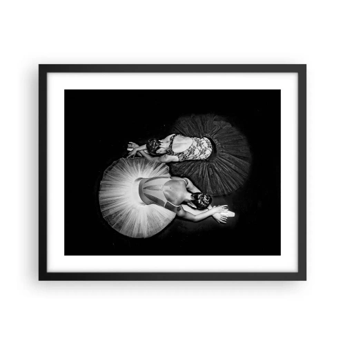 Plagát v čiernom ráme - Jin a jang – ideálna rovnováha - 50x40 cm