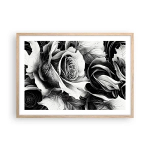 Plagát v ráme zo svetlého duba - Navždy kráľovná - 70x50 cm