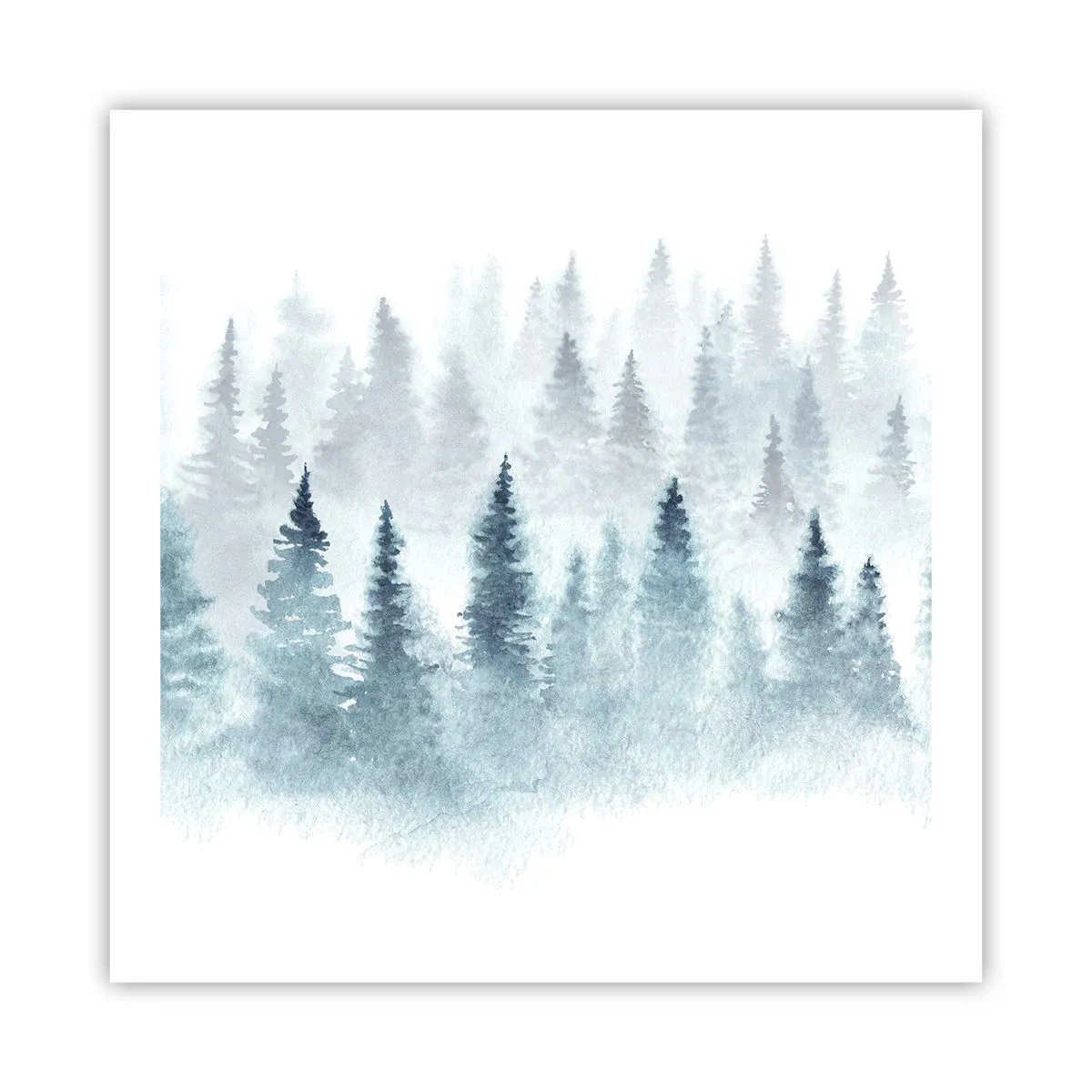 Plagát - Zahalené hmlou - 60x60 cm