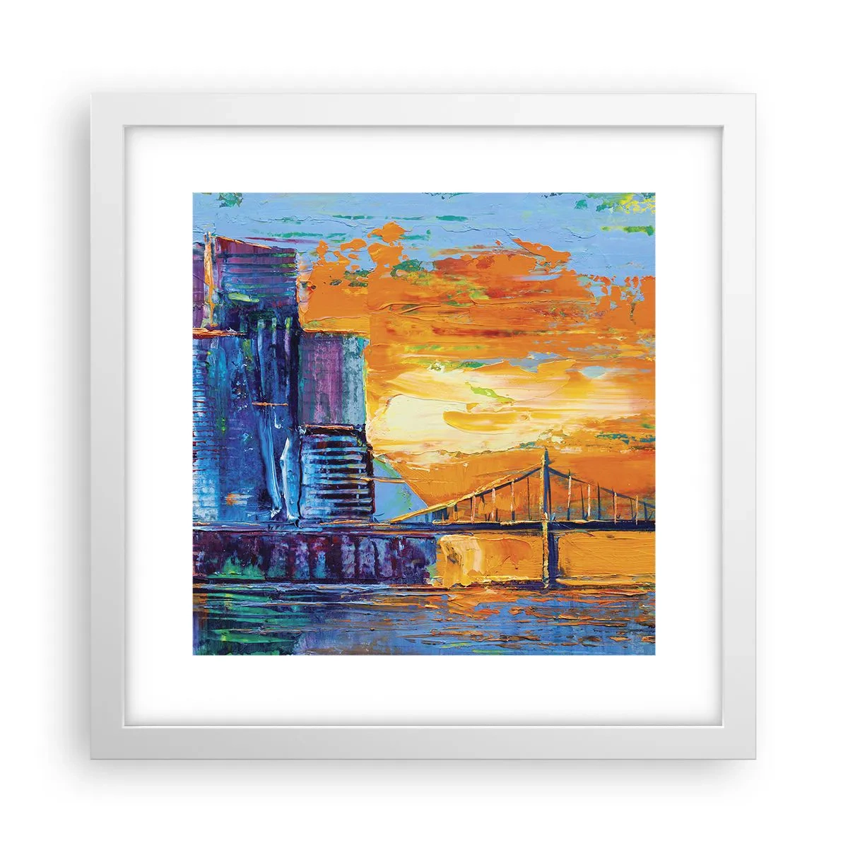 Plagát v bielom ráme - Kultúra a príroda - 30x30 cm