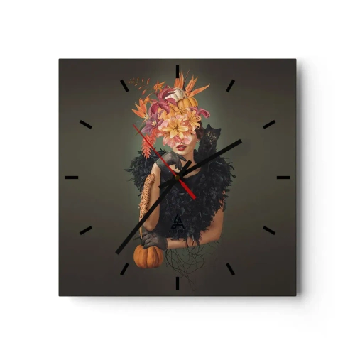 Nástenné hodiny - Kúzlo čarodejnice - 40x40 cm