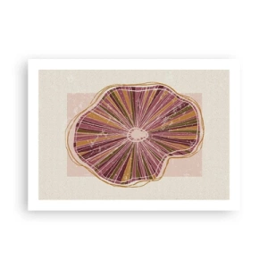 Plagát - Radiálna abstrakcia - 70x50 cm