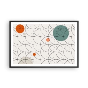 Plagát v čiernom ráme - V duchu pop-artu - 91x61 cm