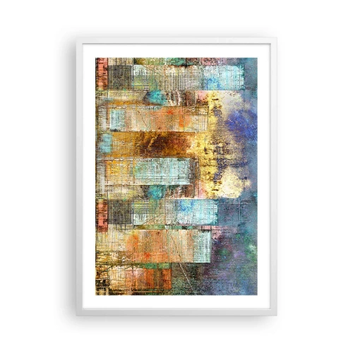 Plagát v bielom ráme - Slnečná metropola - 50x70 cm