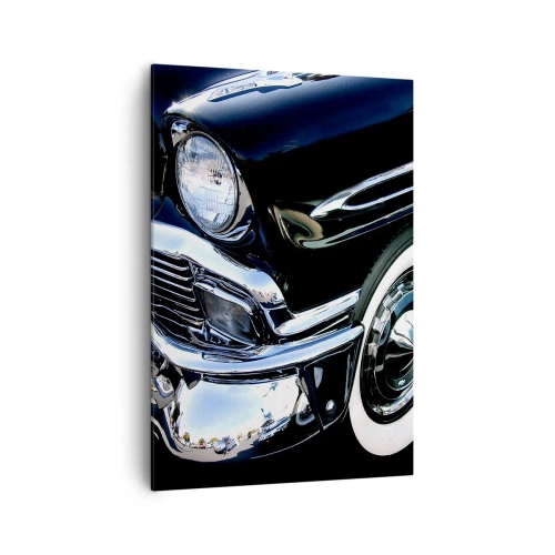 Obraz na plátne - Klasika v striebornej, čiernej a bielej - 70x100 cm