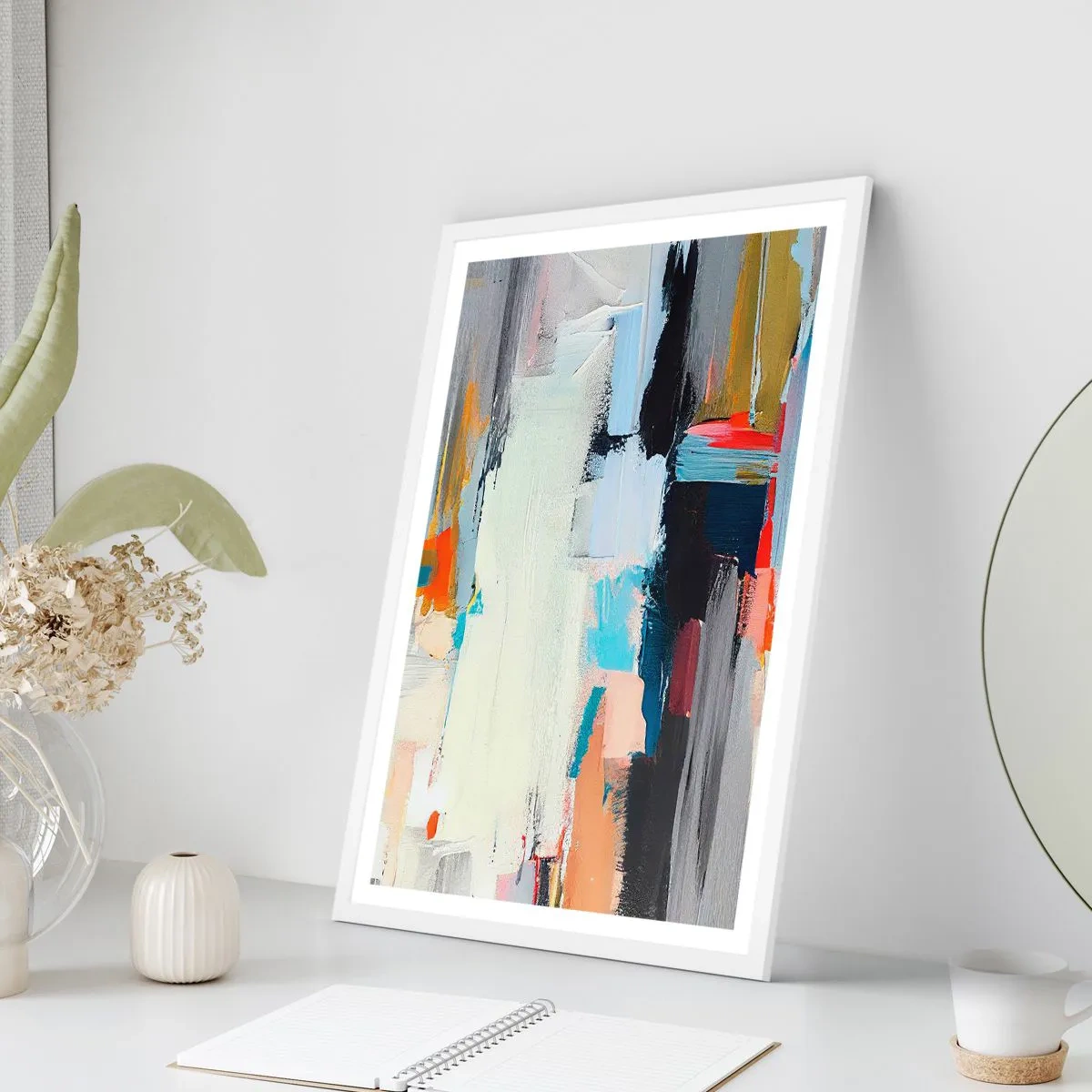 Plagát v bielom ráme - Nejaký spôsob? - 70x100 cm