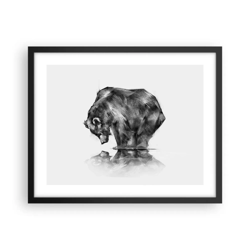 Plagát v čiernom ráme - Je príjemné sa stretnúť s niekým blízkym - 50x40 cm