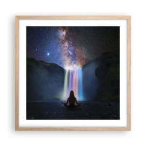 Plagát v ráme zo svetlého duba - Absolútna harmónia - 50x50 cm