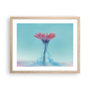 Plagát v ráme zo svetlého duba - V osviežujúcom objatí - 50x40 cm