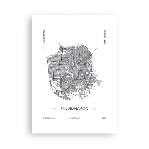 Plagát - Anatómia San Francisca - 50x70 cm