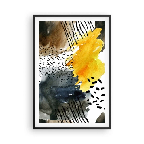 Plagát v čiernom ráme - Stretnutie živlov - 61x91 cm