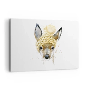 Obraz na plátne - V zime v snežnom lese - 120x80 cm