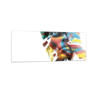 Obraz na skle - Pestrá osobnosť - 140x50 cm