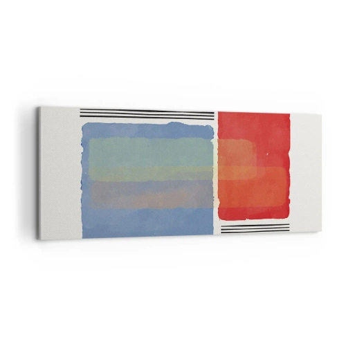 Obraz na plátne - Duch a písmeno geometrie - 100x40 cm