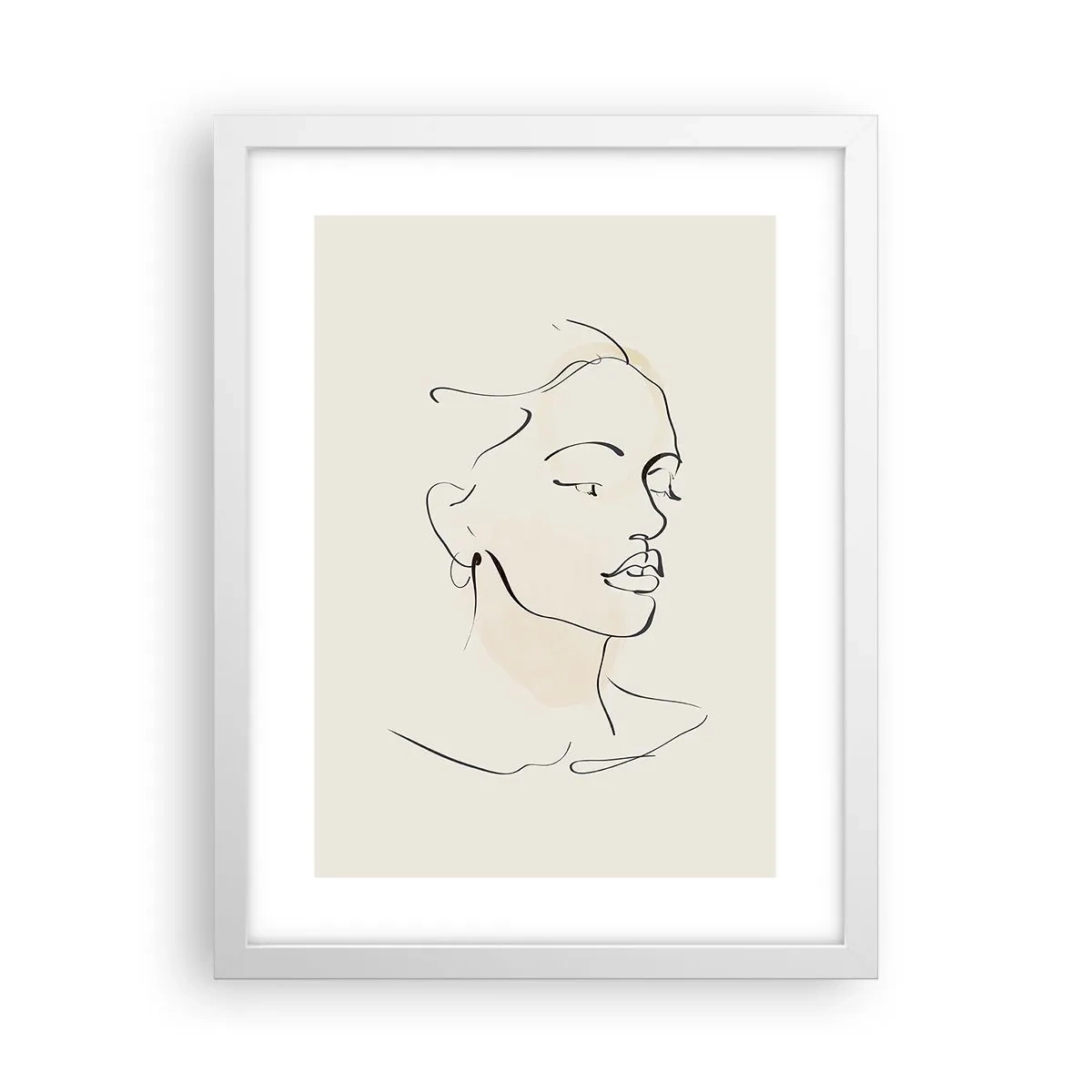 Plagát v bielom ráme - Výrazným ťahom - 30x40 cm