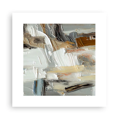 Plagát - Farebné nahromadenie - 30x30 cm
