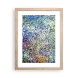 Plagát v ráme zo svetlého duba - To nie je tak jednoduché - 30x40 cm