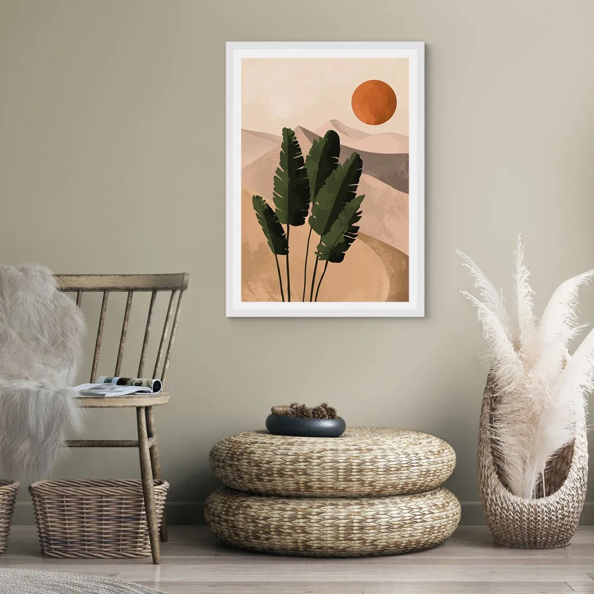 Plagát v bielom ráme - Triumf života - 50x70 cm